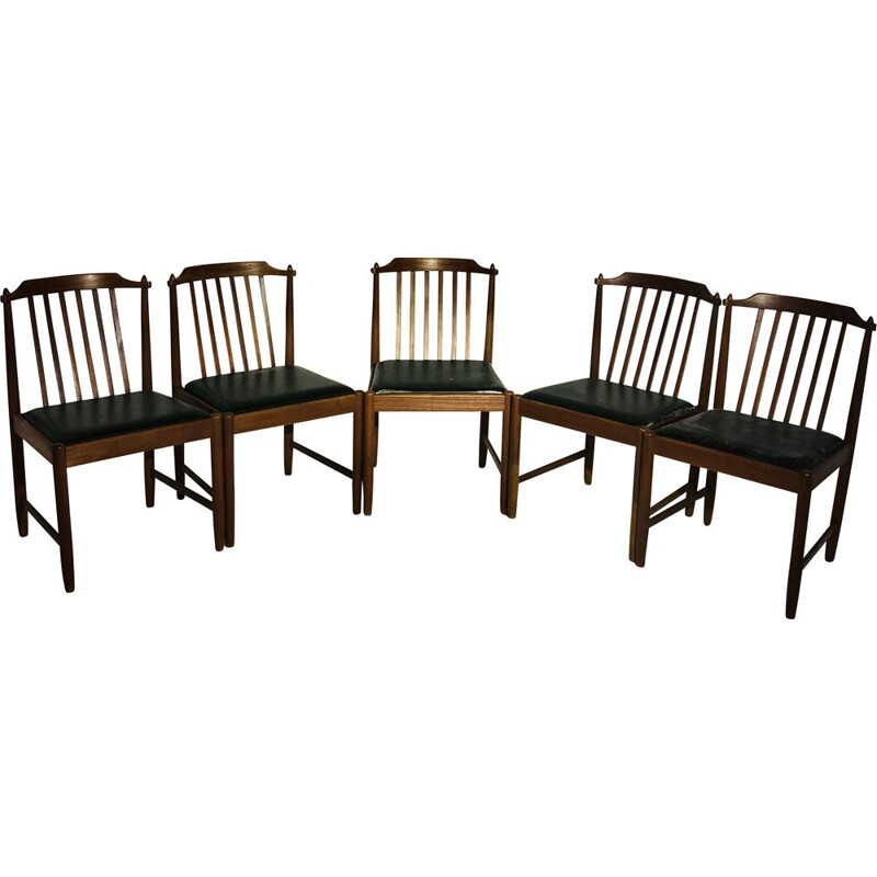 Set of 5 vintage chairs Scandinavian