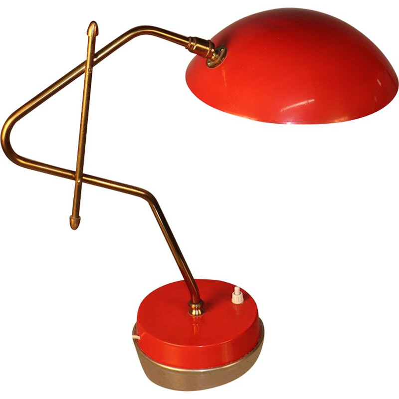 Vintage metal desk lamp 1950