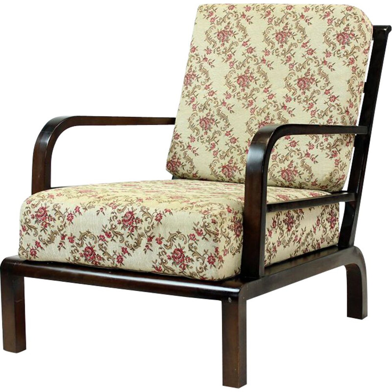 Vintage Lounge Chair In Wood, Czechoslovakia 1950s
