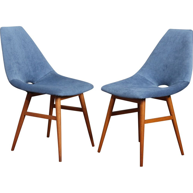 Pair of 'Erika' vintage dinning chairs, Hungary 1959