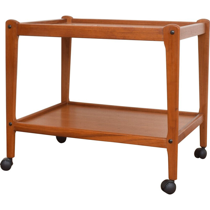 Mid-Century Teak Serving Trolley from BRDR Furbo Danish 1960s