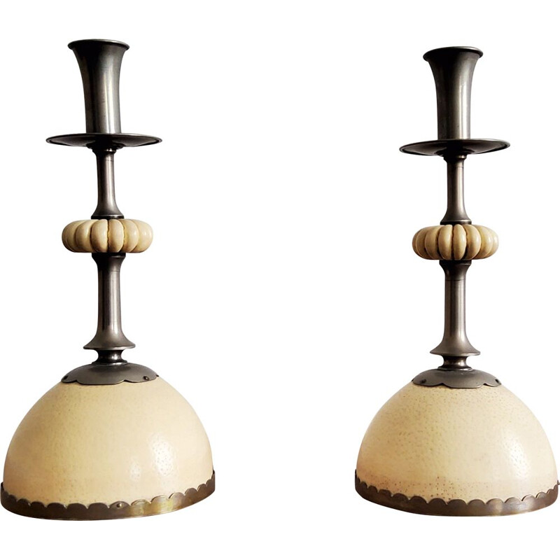 Pair of vintage candleholders Christian Dior