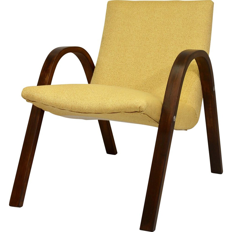 Fauteuil vintage Bow Wood Steiner 1950