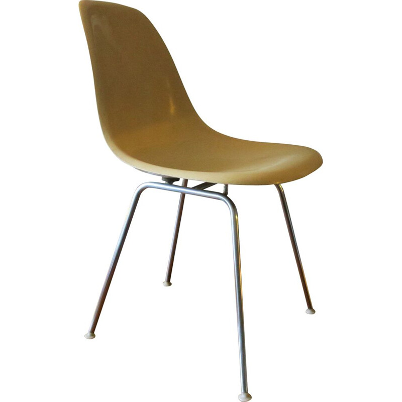 Vintage Side Chair by Charles & Ray Eames for Herman Miller, Fiberglass DSX 1950s