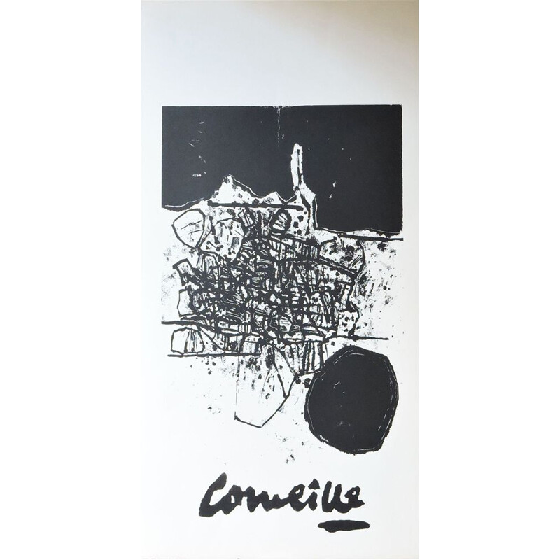 Litografia de cartaz vintage de Guillaume Corneille, 1960