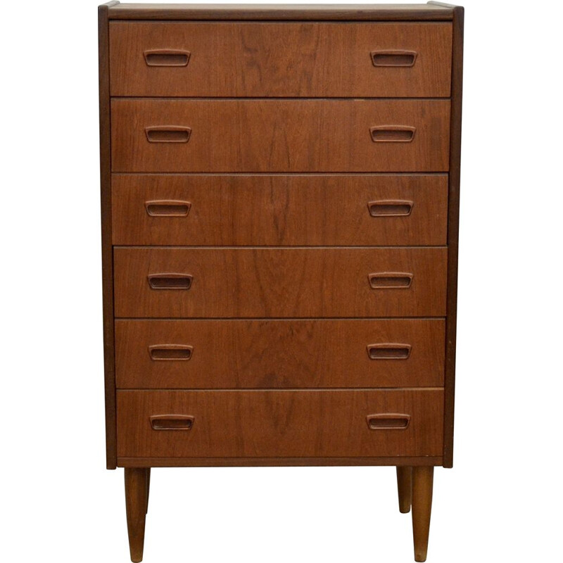 Vintage Teak Chest of Drawers, 1960s