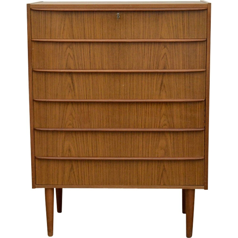 Vintage Teak Chest of Drawers, 1960s