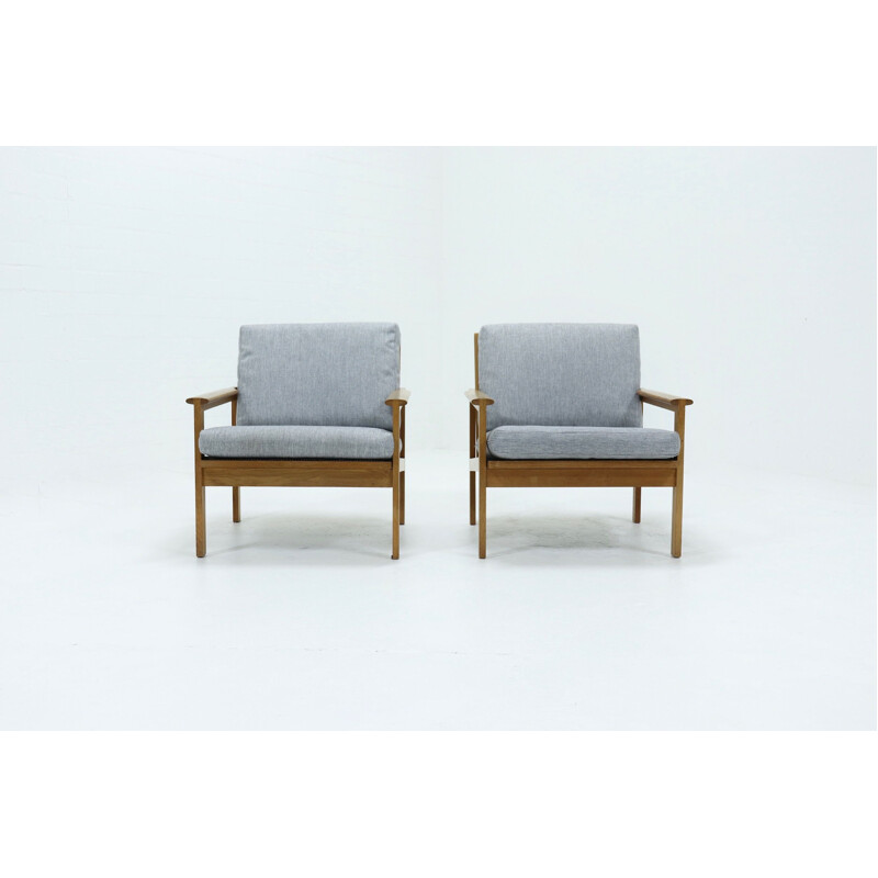 Ein Paar Vintage-Capella-Stühle von Illum Wikkelso für Niels Erik Eilersen, 1960