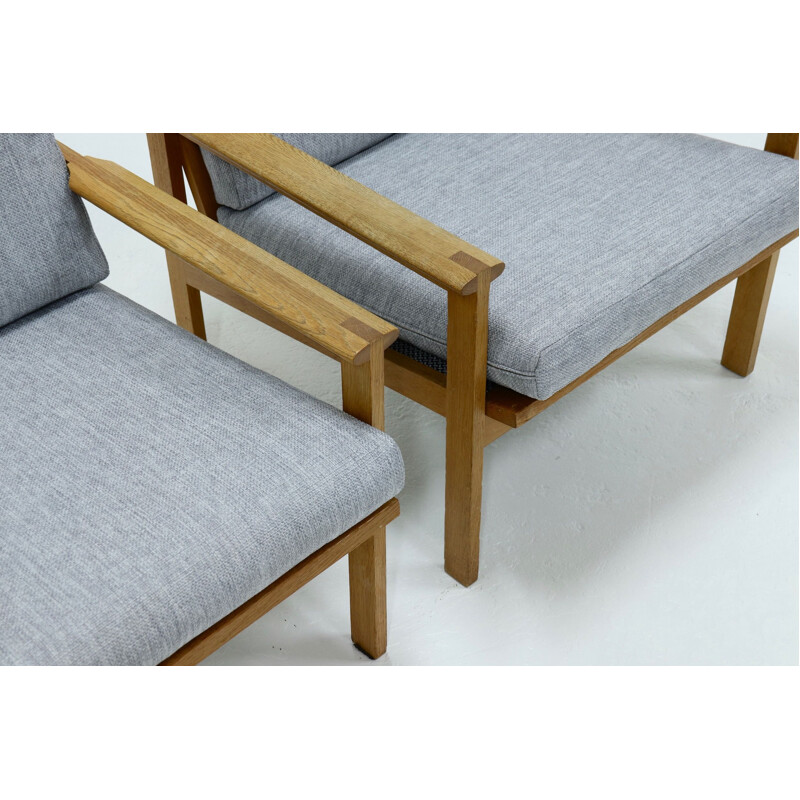 Pair of vintage capella chairs by Illum Wikkelso for Niels Erik Eilersen, 1960