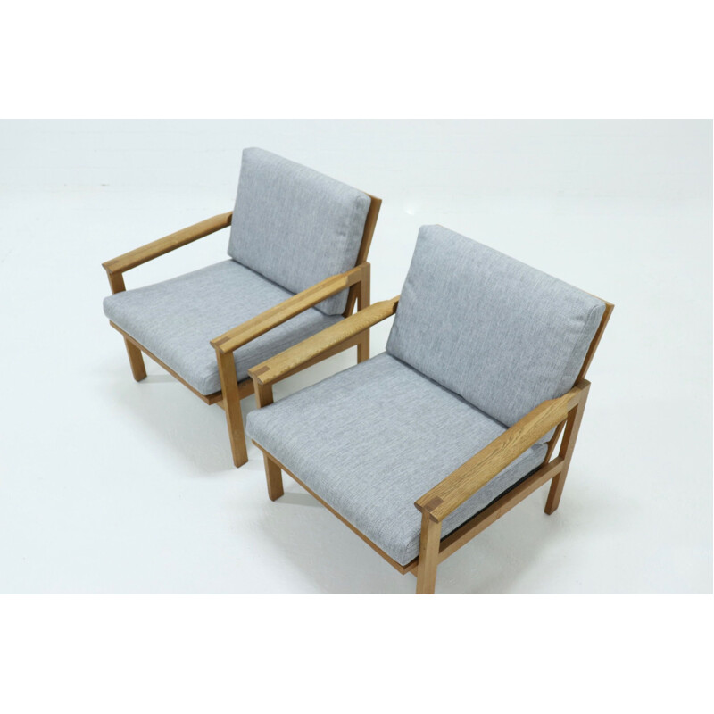 Pair of vintage capella chairs by Illum Wikkelso for Niels Erik Eilersen, 1960