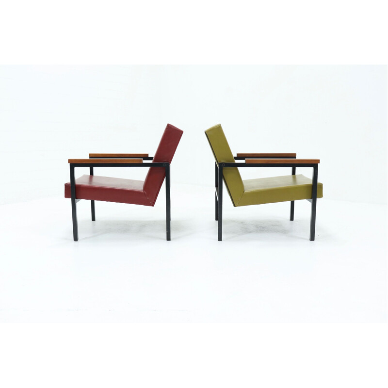 Paar vintage fauteuils "SZ30" van Hein Stolle voor 't Spectrum, 1960