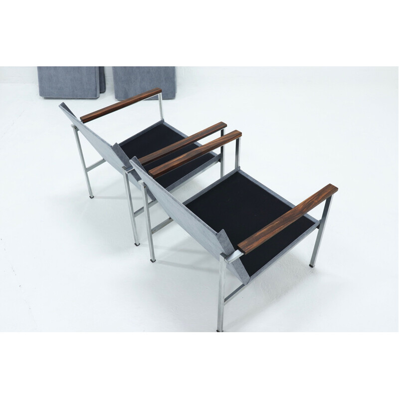 Paire de fauteuils vintage Gispen 1453 de Coen de Vries 1960