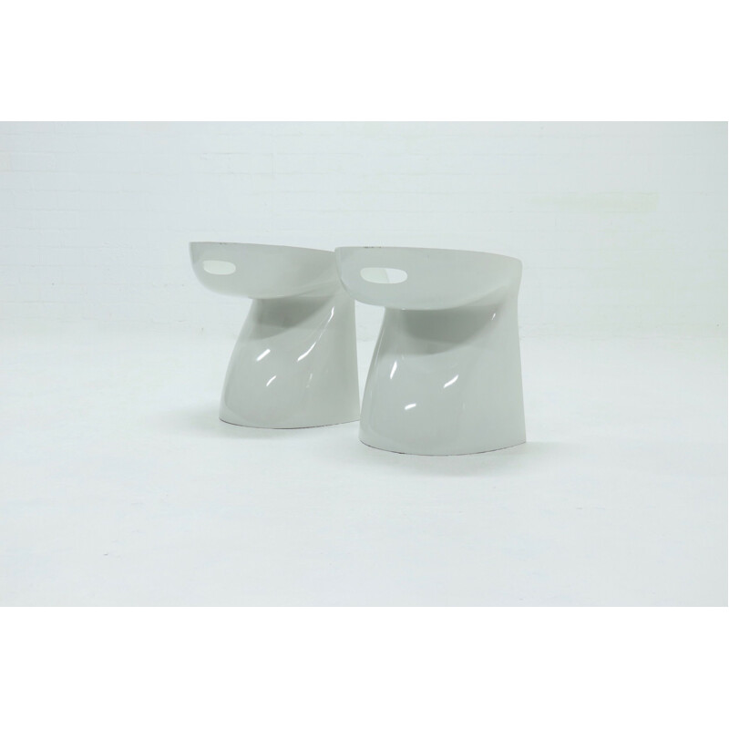 Pair of vintage Stools by Winfried Staeb for Reuter 1970s