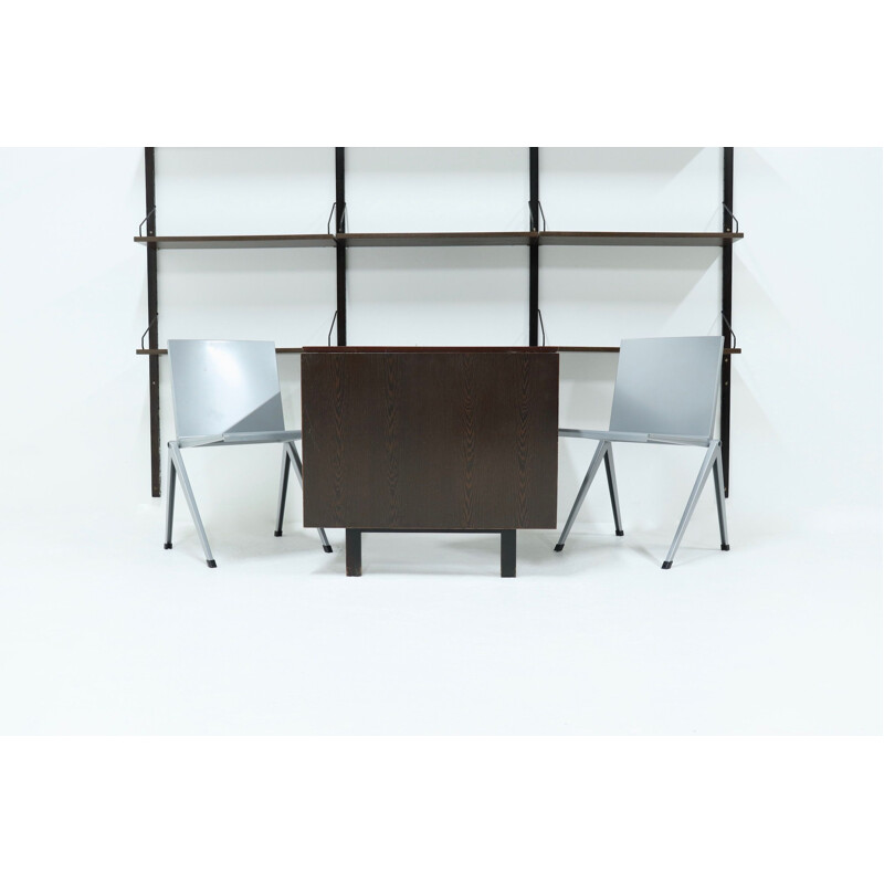 Vintage Royal System Wall Unit with Table Poul Cadovius Wenge 1960s