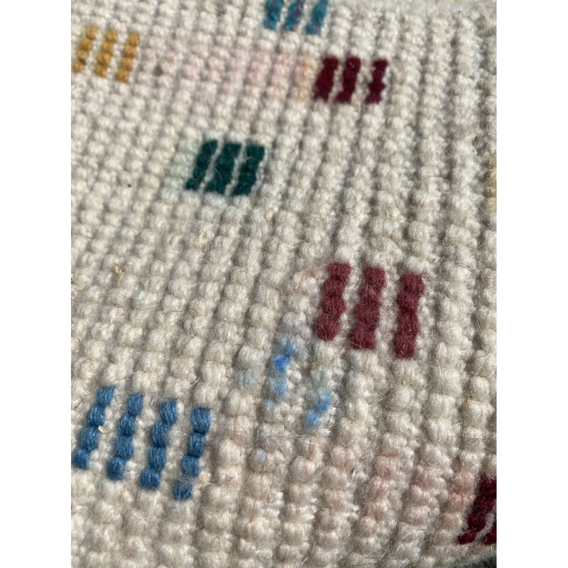 Vintage berber carpet couloir beni ouarain