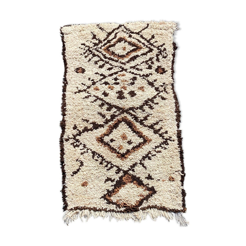 Vintage Berber carpet beni ouarain
