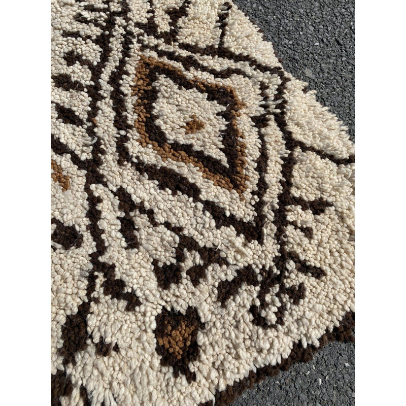 Tapis vintage berbere beni ouarain