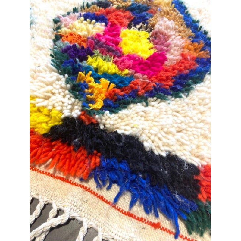 Tapis vintage berbere beni m'guild