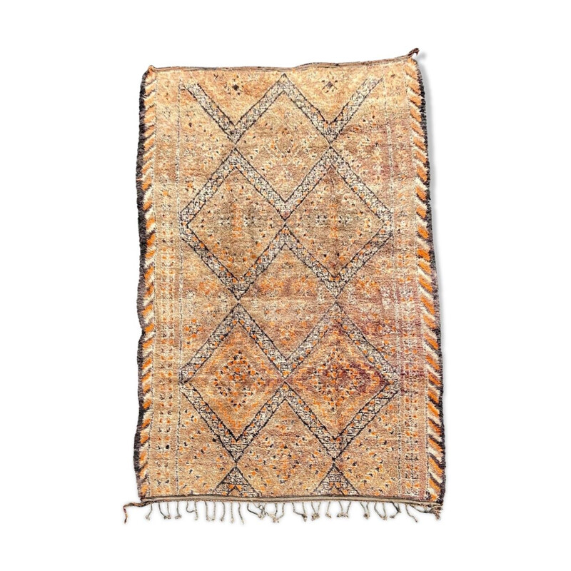 Vintage Berber carpet beni ouarain