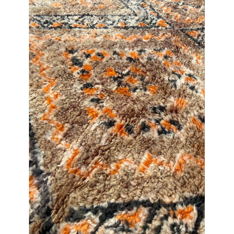 Vintage Berber carpet beni ouarain