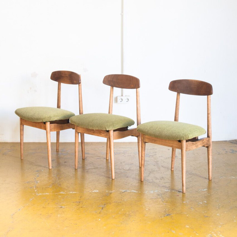 Set of 3 vintage chairs Scandinavian Spain 1960