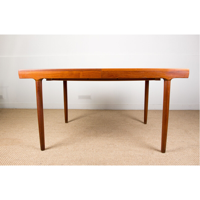 Large vintage teak dining table by Harry Ostergaard for Randers Mobelfabrik Denmark 