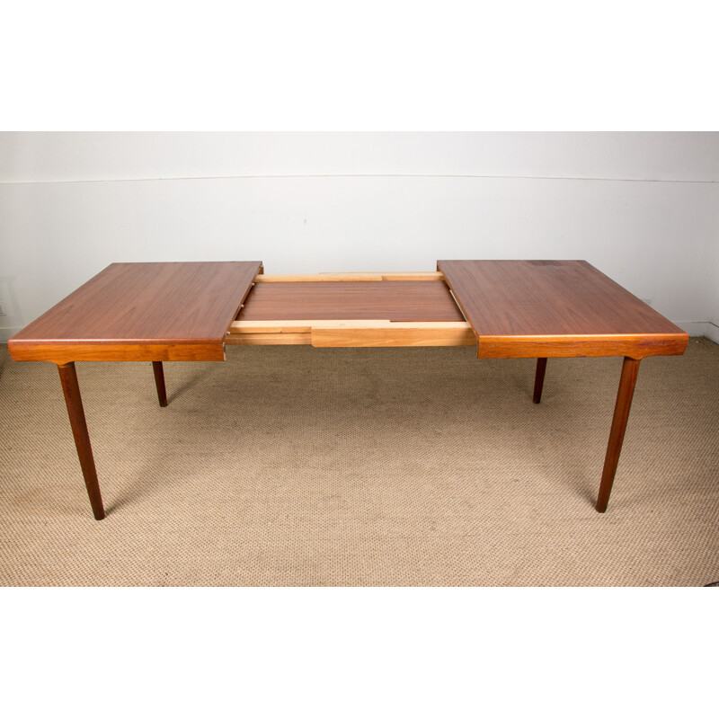 Large vintage teak dining table by Harry Ostergaard for Randers Mobelfabrik Denmark 