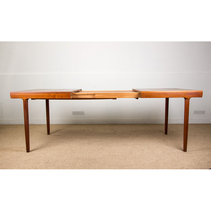 Large vintage teak dining table by Harry Ostergaard for Randers Mobelfabrik Denmark 