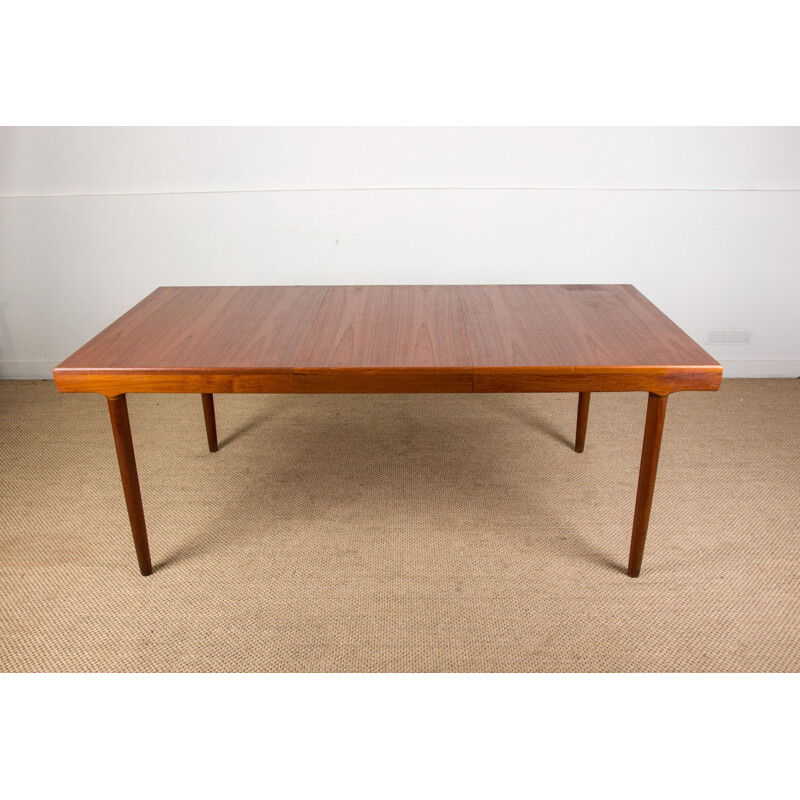 Large vintage teak dining table by Harry Ostergaard for Randers Mobelfabrik Denmark 