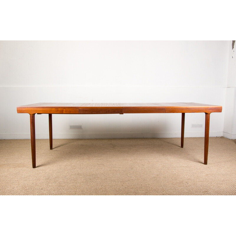 Large vintage teak dining table by Harry Ostergaard for Randers Mobelfabrik Denmark 