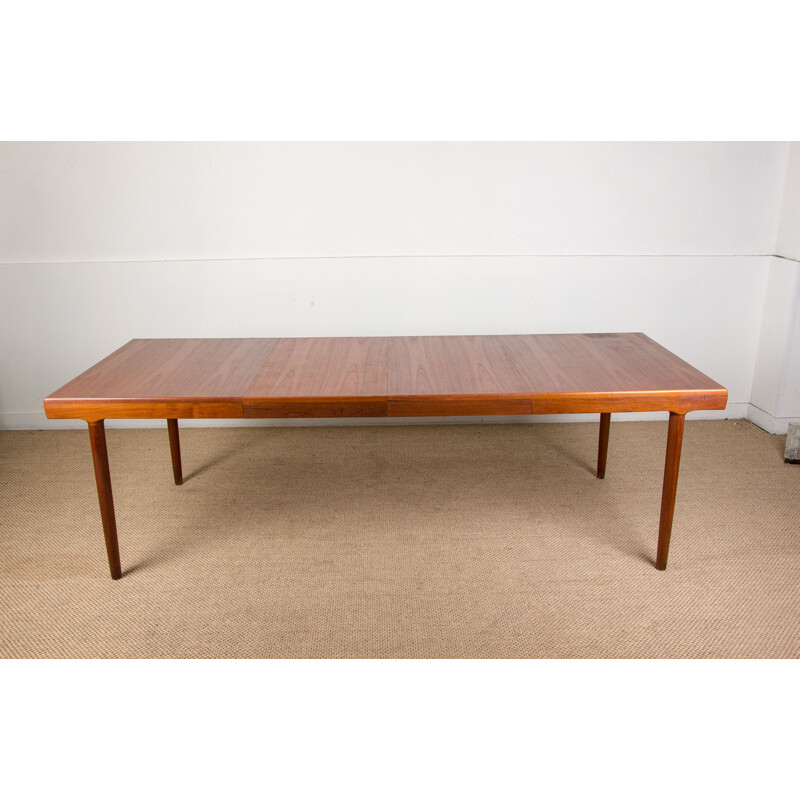 Large vintage teak dining table by Harry Ostergaard for Randers Mobelfabrik Denmark 