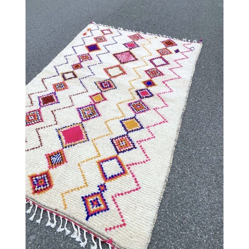 Vintage Berber azilal carpet