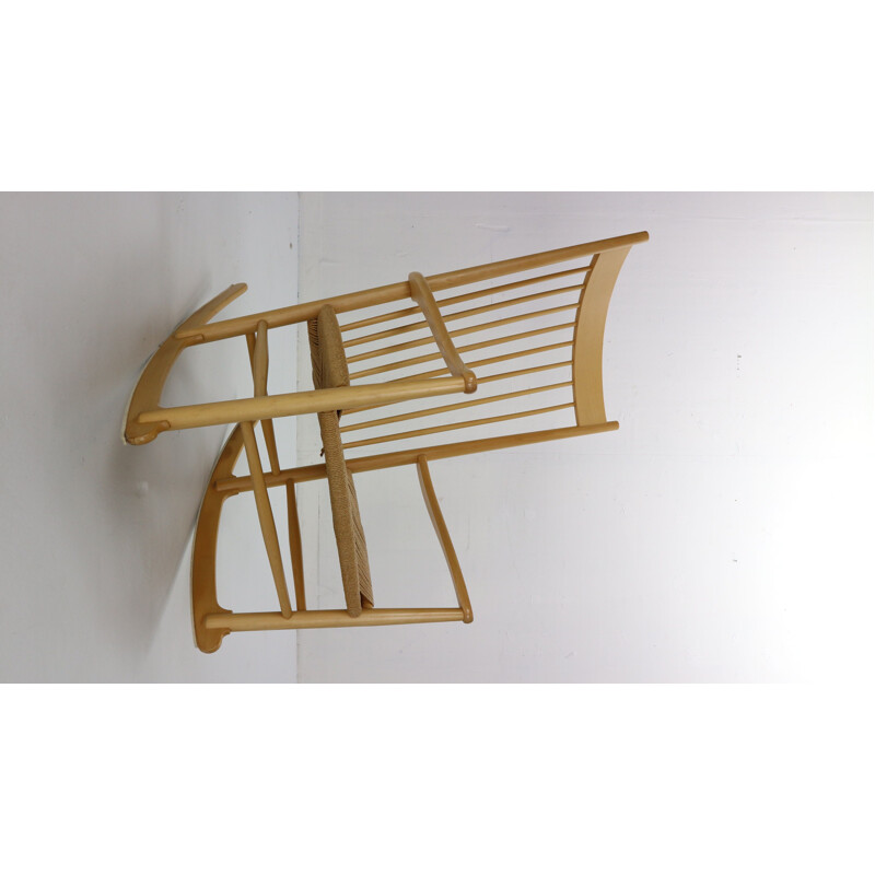 Rocking Chair vintage Hans Wegner Beechwood J16, Danemark, années 1960