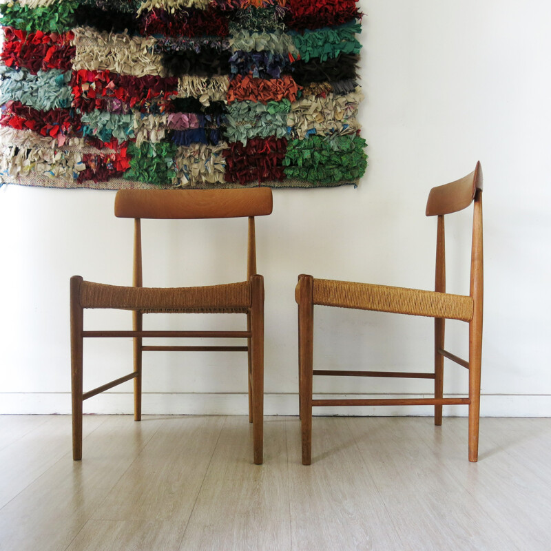 Set of 6 Scandinavian dining chairs, Arne HOVMAND OLSEN - 1960s