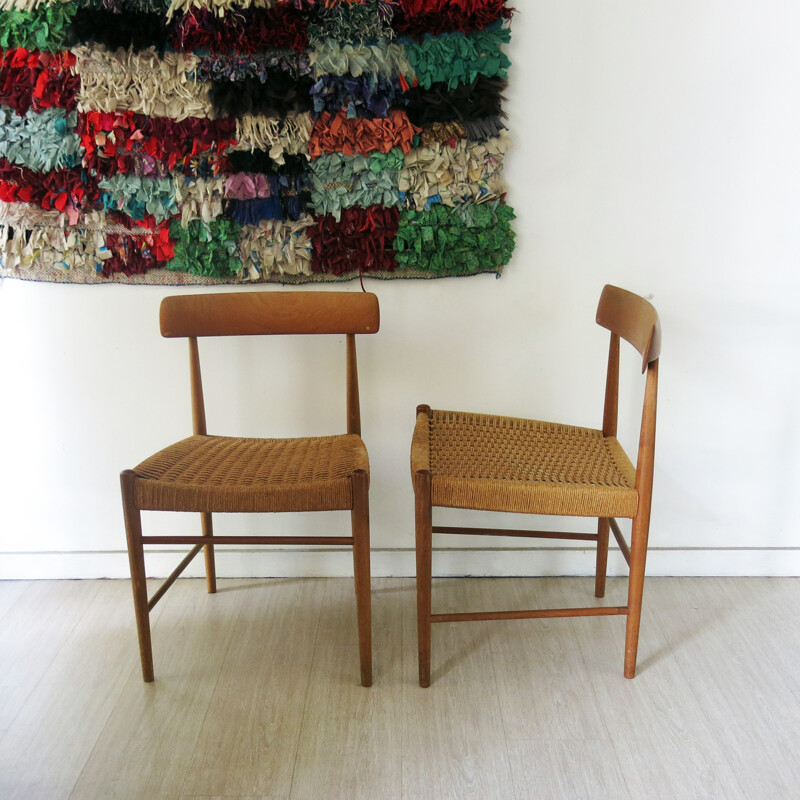 Set of 6 Scandinavian dining chairs, Arne HOVMAND OLSEN - 1960s