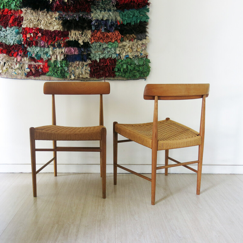 Set of 6 Scandinavian dining chairs, Arne HOVMAND OLSEN - 1960s