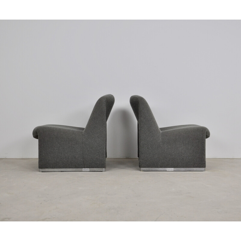 Pair of vintage armchairs by Giancarlo Piretti for Anonima Castelli 1970s