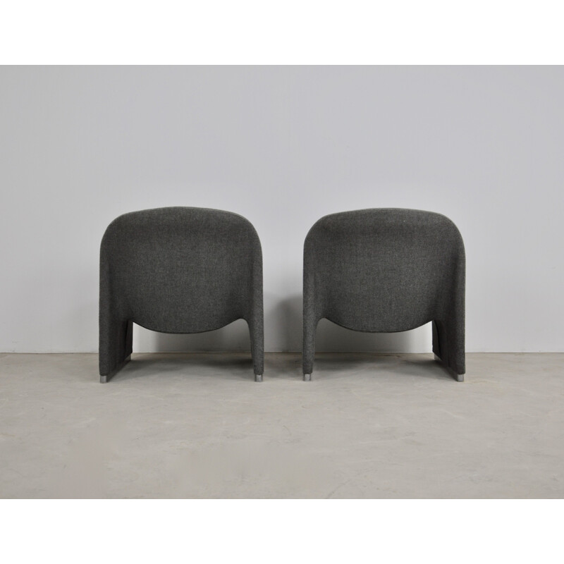 Pair of vintage armchairs by Giancarlo Piretti for Anonima Castelli 1970s