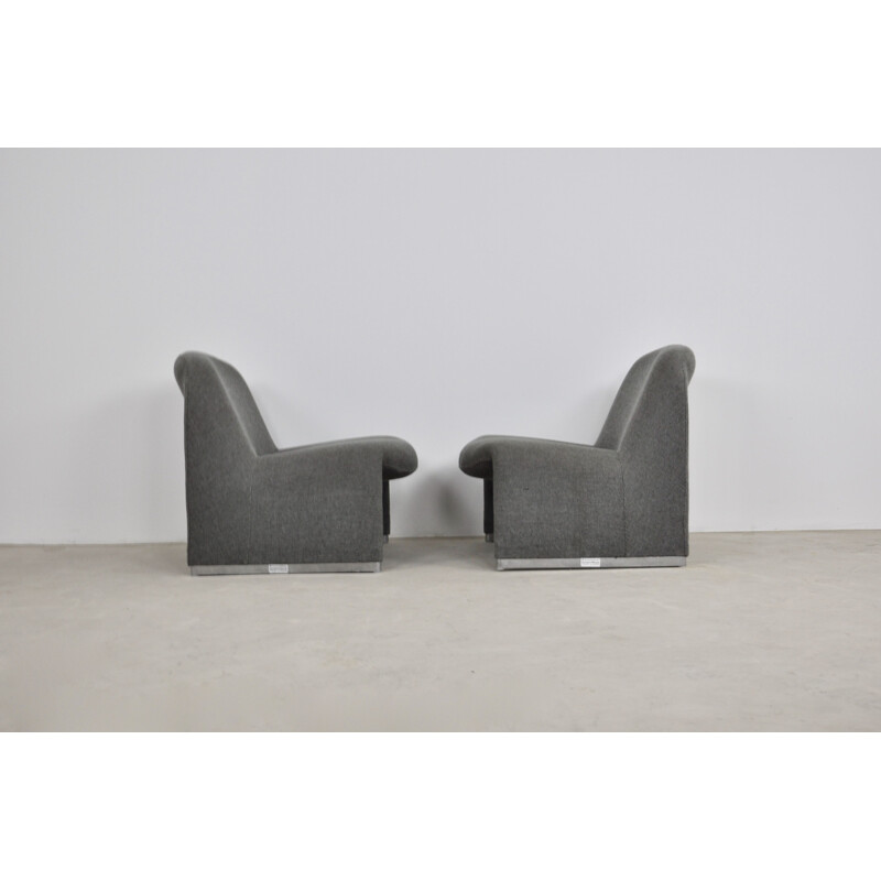 Pair of vintage armchairs by Giancarlo Piretti for Anonima Castelli 1970s