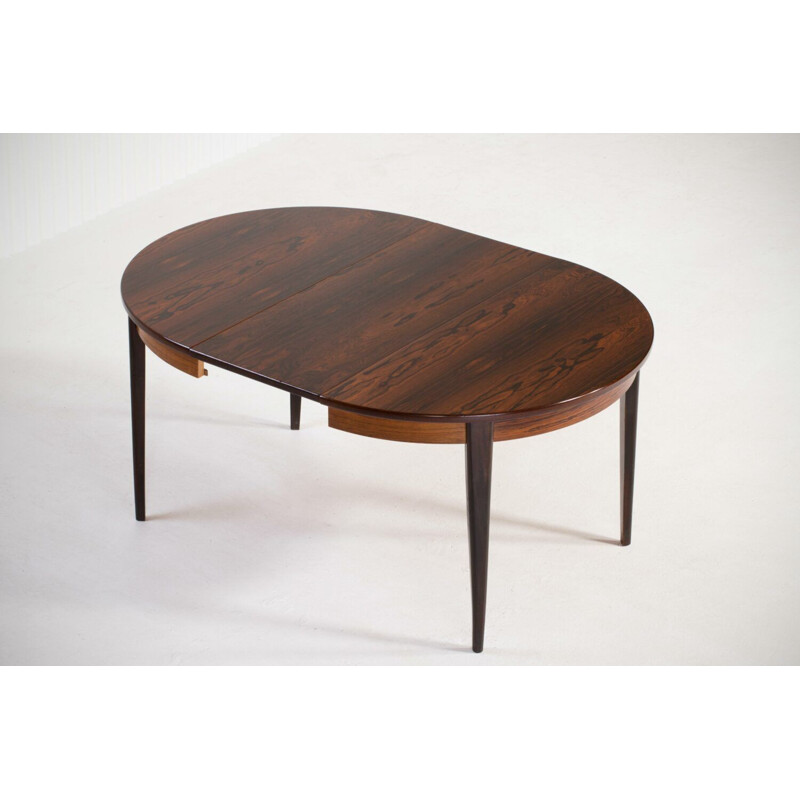 Vintage scandinavian rosewood table 1960s