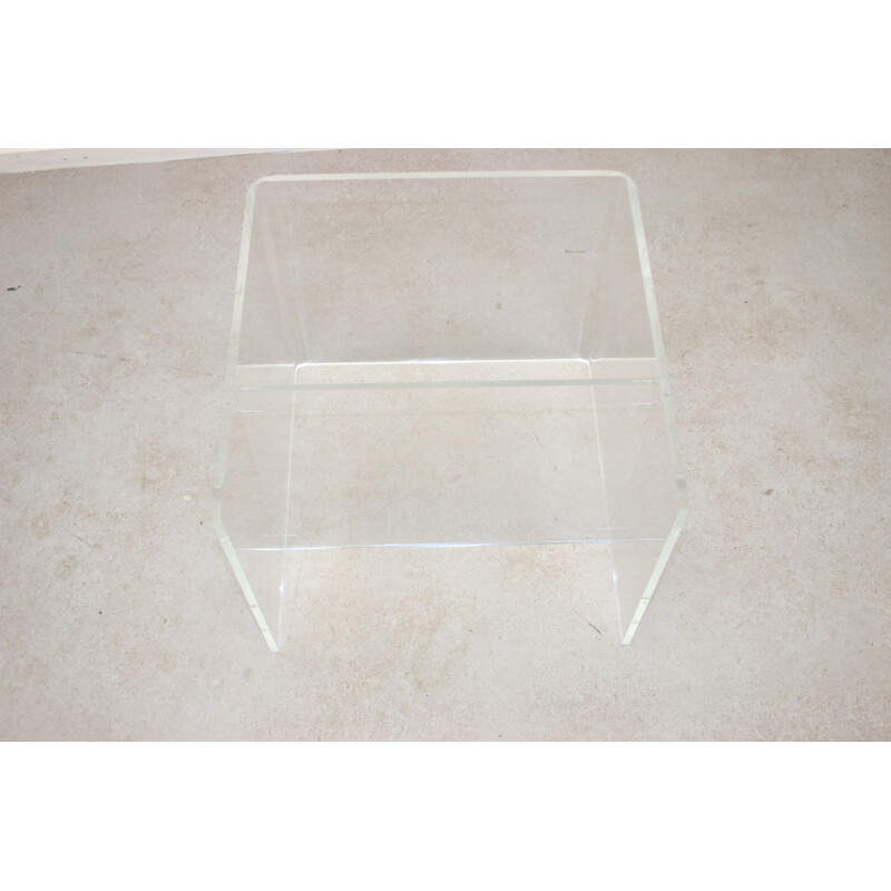 Vintage Plexiglass side table 1970s