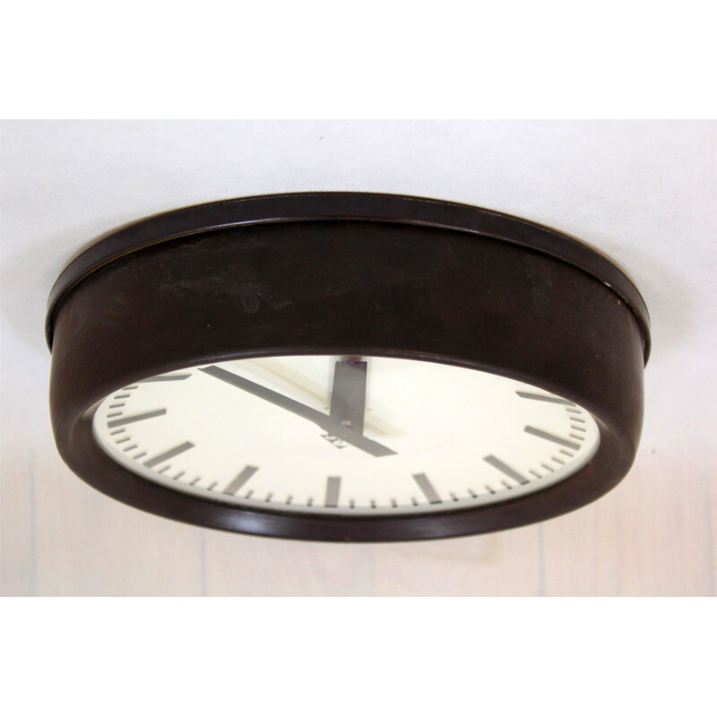 Vintage Bakelite Railway Clock from Pragotron 1950s