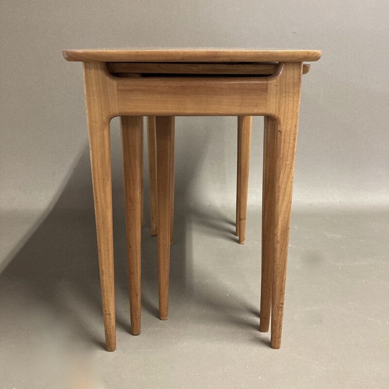 Vintage nesting table Scandinavian 1950's