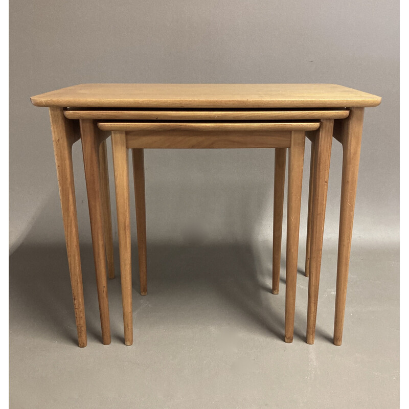 Vintage nesting table Scandinavian 1950's