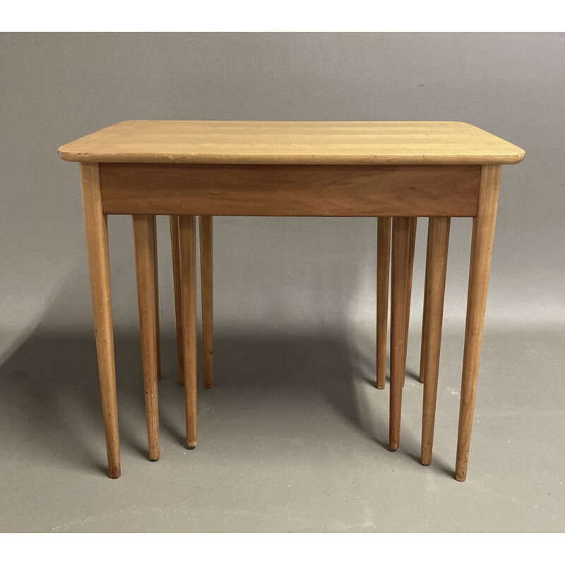 Vintage nesting table Scandinavian 1950's