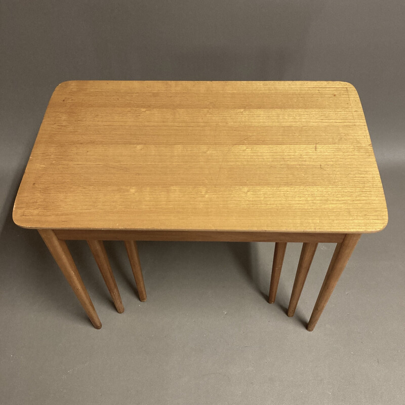 Vintage nesting table Scandinavian 1950's