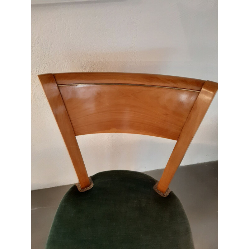 Conjunto de 6 sillas vintage art decó Dominique 1940