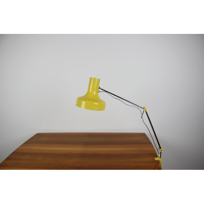 Vintage adjustable metal lamp by Josef Hůrka for Napako, Czechoslovakia 1960