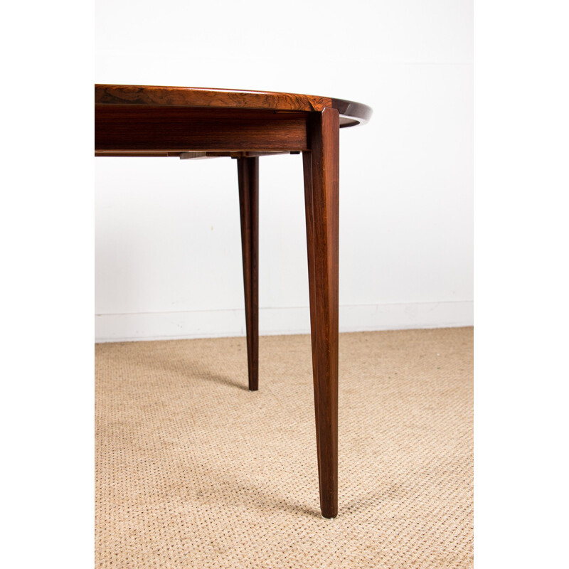 Vintage Rio Rosewood Dining Table by Henry Rosengren Hansen for Brande Mobelindustri 1960s