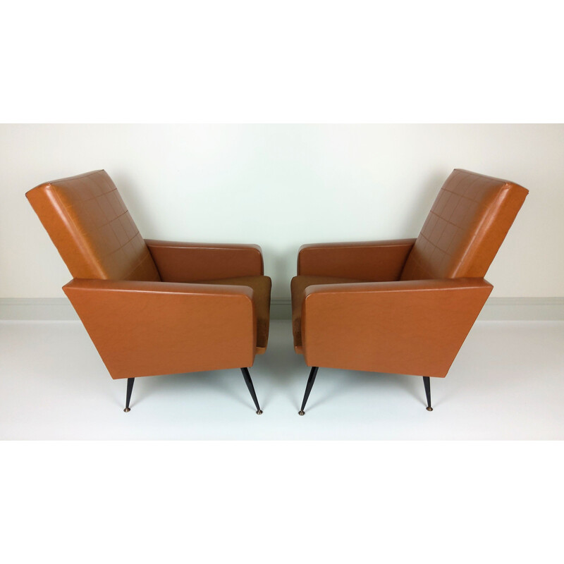 Vintage-Sesselpaar aus Skai, 1960